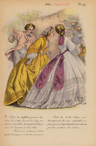 French fashion: 1860, Napoleon III by Louis Colas