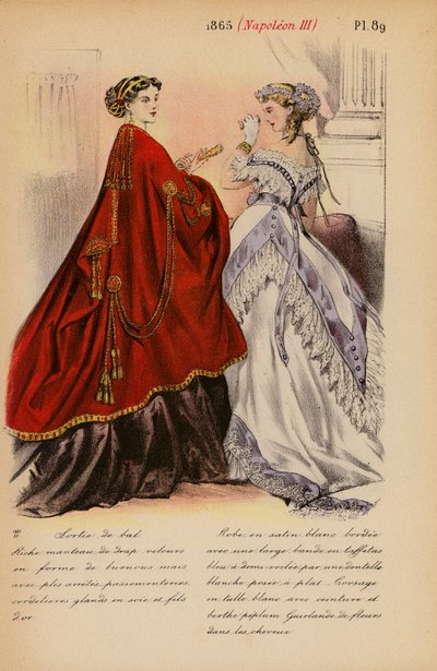 French fashion: 1865, Napoleon III by Louis Colas