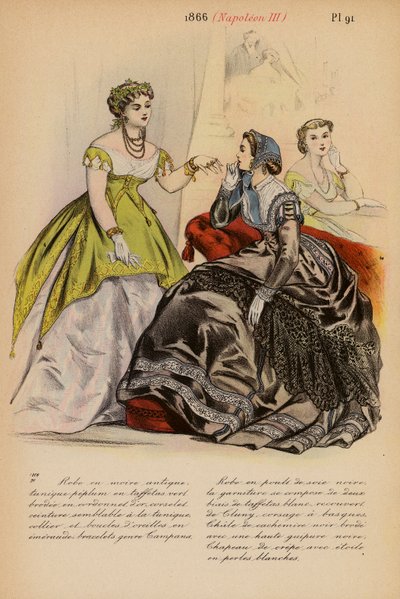 French Fashion: 1866, Napoleon III by Louis Colas