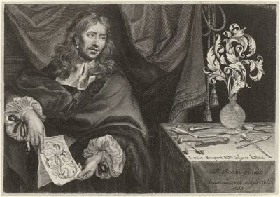 Title Print with the Portrait of Louis Roupert by Louis Cossin