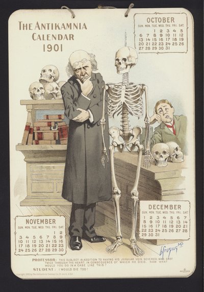 Illustration for Antikamnia Calendar by Louis Crucius or Crusuius