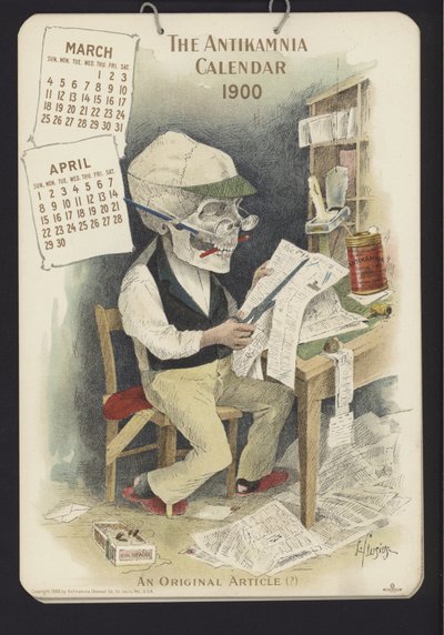 Illustration for Antikamnia Calendar by Louis Crucius or Crusuius