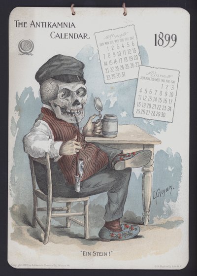 Illustration for Antikamnia Calendar by Louis Crucius or Crusuius