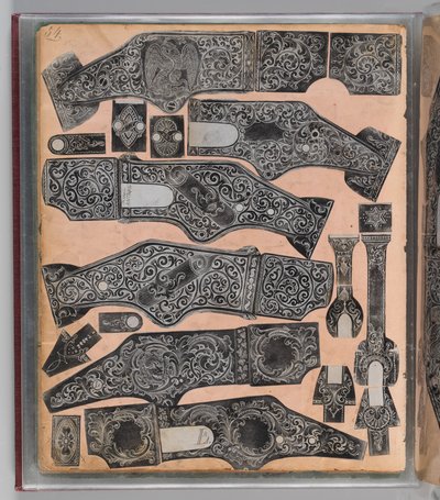 Workbook Recording the Engraved Firearms Ornament of Louis D. Nimschke by Louis D. Nimschke