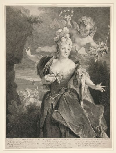 Portrait of Marie Anne de Chateauneuf (called Duclos) by Louis Desplaces