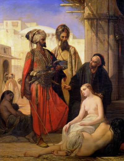 A Slave Market in Asia Minor by Louis Devedeux