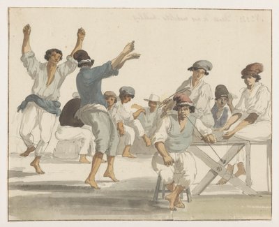 Dancing Maltese Sailors by Louis Ducros
