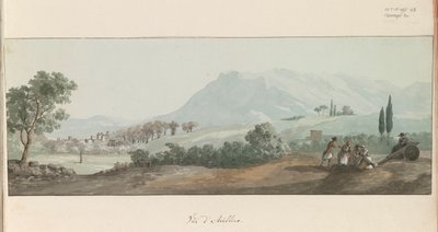 View of Avellino by Louis Ducros