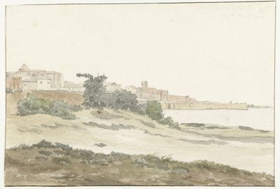 View of Barletta on the Coast by Louis Ducros