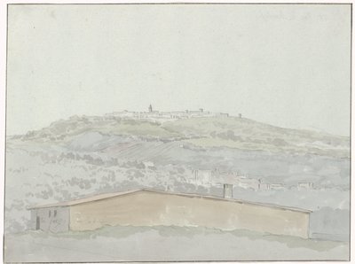 View of Montefusco (Voyage in Italy, Sicily, and Malta - 1778) by Louis Ducros