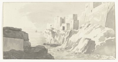 View of Polignano (Voyage in Italy, Sicily, and Malta - 1778 series) by Louis Ducros
