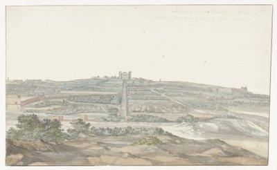 View of Vedala Palace of the Grand Master, Located in the Boschetto on Malta by Louis Ducros