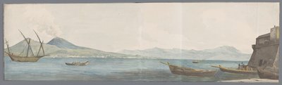 View of Vesuvius and Coast of Portici from the Corner of Castel dell