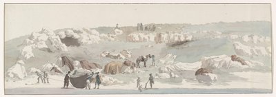 View of the Small Harbor of Luogo Vivo on the San Vito Route (Voyage en Italie, en Sicile et à Malte - 1778) by Louis Ducros