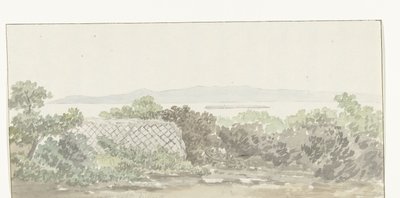 View of the Ruins of the Theater in Brindisi (series title: Voyage en Italie, en Sicile et à Malte - 1778) by Louis Ducros