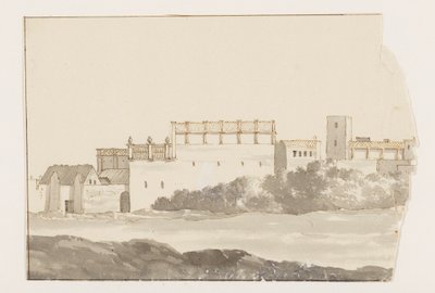 Monastery in Bisceglia by Louis Ducros