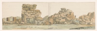 Monument of Phoenicians or Carthaginians on the Island of Gozo (Voyage in Italy, Sicily, and Malta - 1778) by Louis Ducros