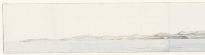 Panorama with Agrigento and the Coast (Voyage en Italie, en Sicile et à Malte - 1778) by Louis Ducros