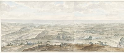 Panorama from Collis Minervalis (Voyage en Italie, en Sicile et à Malte - 1778) by Louis Ducros