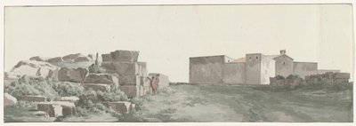 Profile of the Inner and Outer Walls of the Old City of Manduria (Voyage en Italie, en Sicile et à Malte - 1778) by Louis Ducros