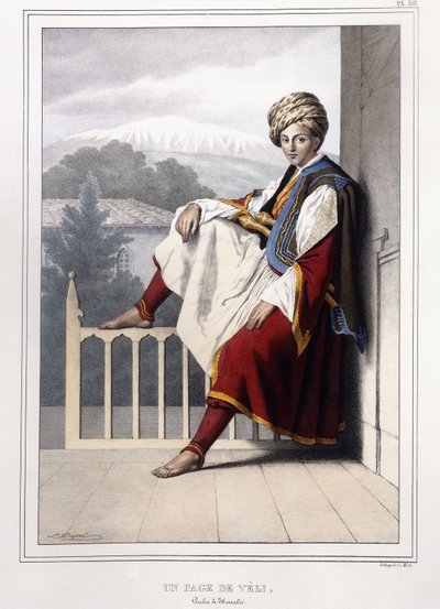 Portrait, Views and Costumes of Greeks and Ottomans from Voyage to Athens and Constantinople by Louis Dupré