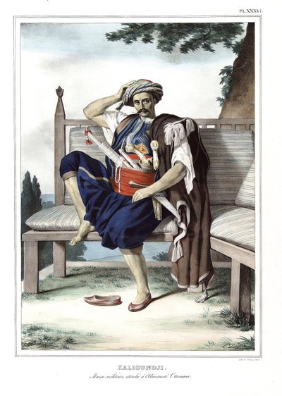Kalioundji, military sailor attaches to the Ottoman Admiraut. in 
