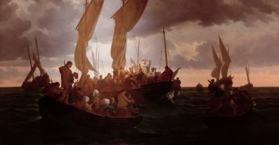 Mass at Sea in 1793 by Louis Duveau