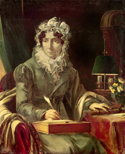 Portrait of Stephanie Felicite Ducrest, Countess of Genlis (1746-1830) by Louis Edouard Rioult