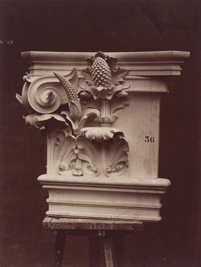 Ornamental Sculpture from the Paris Opera House (Column Detail) by Louis Emile Durandelle