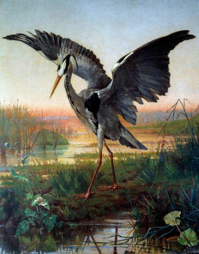The Heron by Louis Emile Villa