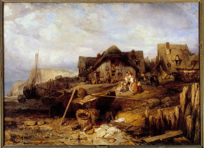 Beach at Low Tide by Louis Eugene Gabriel Isabey