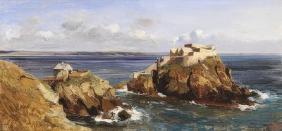 View of the Fortress of Bertheaume by Eugene Isabey