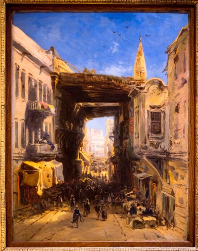 Street in the Casbah of Algiers by Louis Eugene Gabriel Isabey