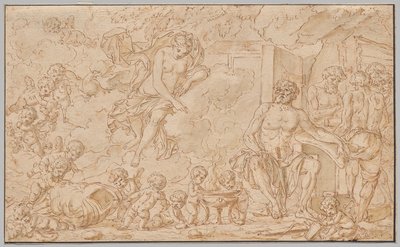 Venus at the Forge of Vulcan by Louis Felix de la Rue