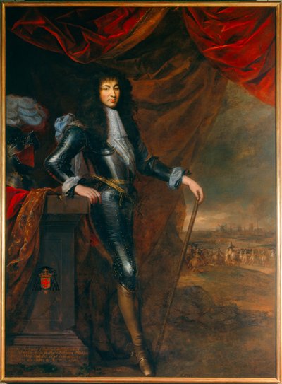 Portrait of Louis XIV, Young in Armor by Louis Ferdinand (c.1612 89) (attr.to) Elle