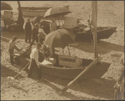 Boats on Beach by Louis Fleckenstein