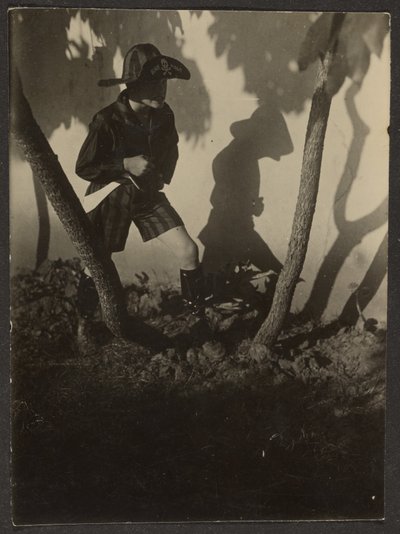 Boy Dressed as Pirate in Trees by Louis Fleckenstein