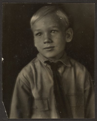 Boy in Shirt and Tie by Louis Fleckenstein