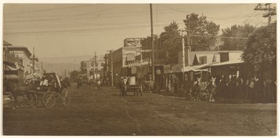 Coalinga Hotel and Main Street by Louis Fleckenstein