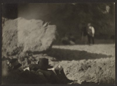 Figures Resting in Landscape by Louis Fleckenstein
