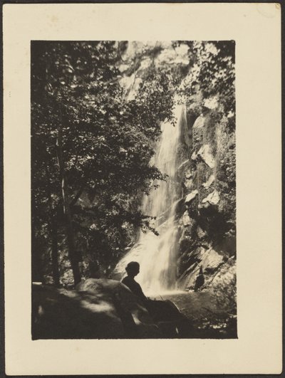 Figures and Waterfall by Louis Fleckenstein