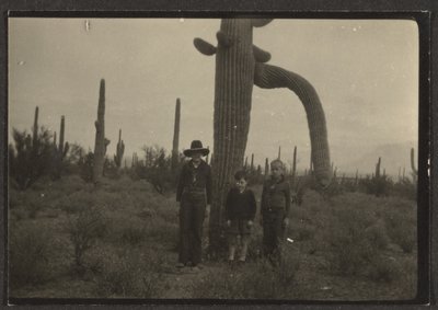 [Figures with Cactus] by Louis Fleckenstein