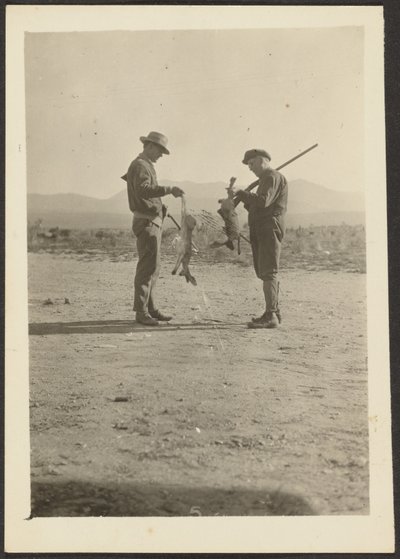Fleckenstein and Man with Guns and Dead Jackrabbits by Louis Fleckenstein