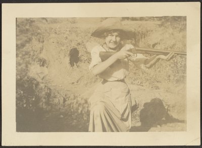 Florence with Gun by Louis Fleckenstein