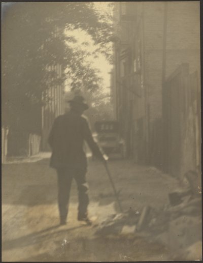 Man Walking Down a Street by Louis Fleckenstein