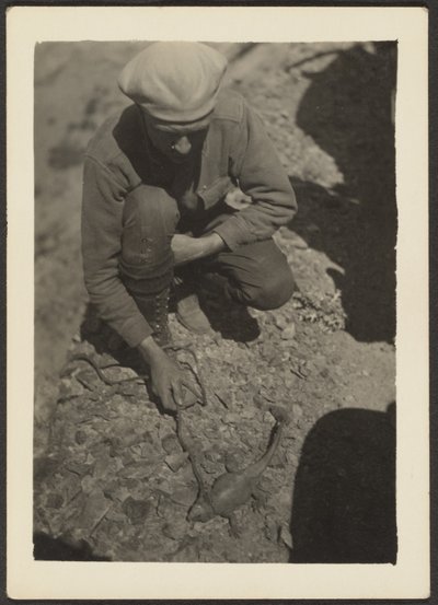Man and Lizard by Louis Fleckenstein