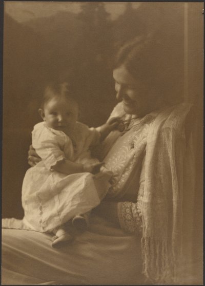 Mother with Shawl and Infant by Louis Fleckenstein