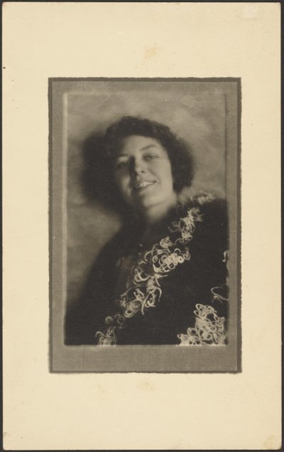 [Photograph of a Portrait of a Woman with Light Effect] by Louis Fleckenstein