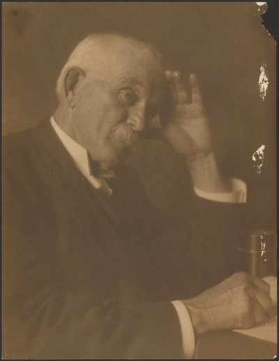 Portrait of a Man Seated at Desk by Louis Fleckenstein