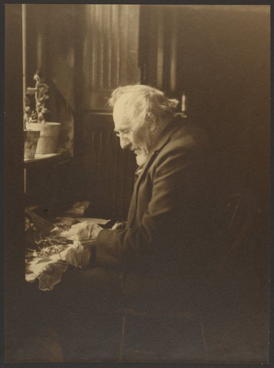 Portrait of a Man Working at Desk by Louis Fleckenstein